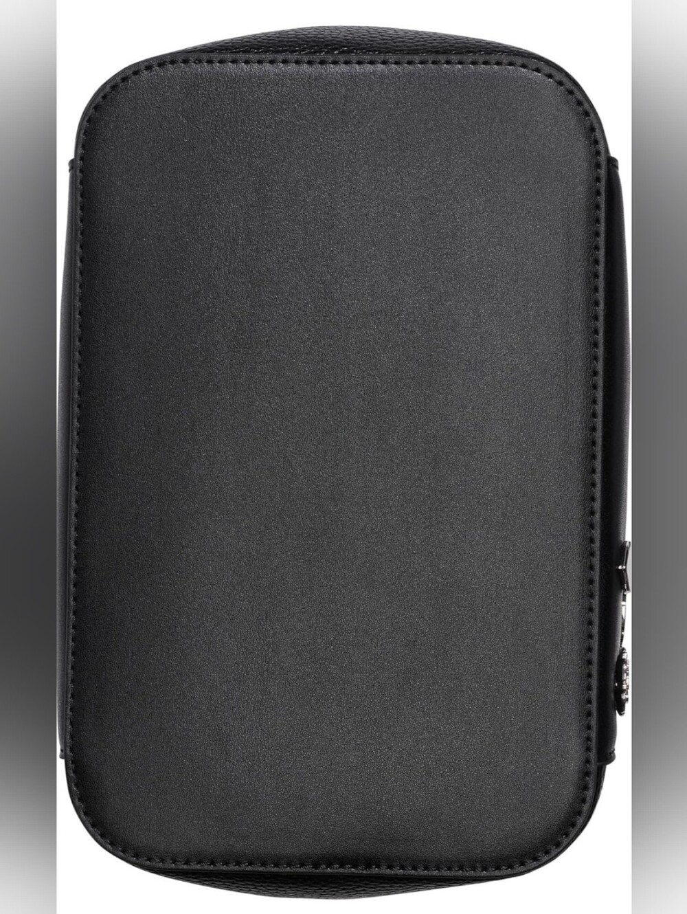 Karl Lagerfeld Black Pebbled Leather Drawstring Bucket Bag - Picture 5 of 9